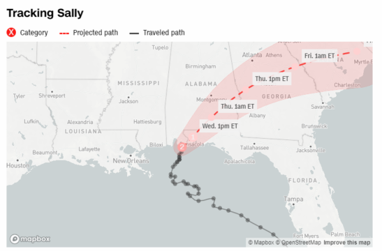 Tracking Hurricane Sally