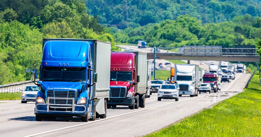 Pop Up Fleet on a highway