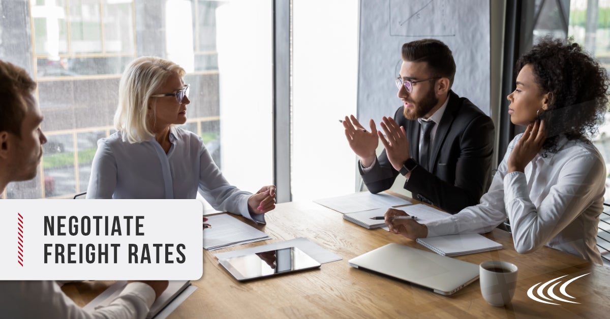 negotiate freight rates